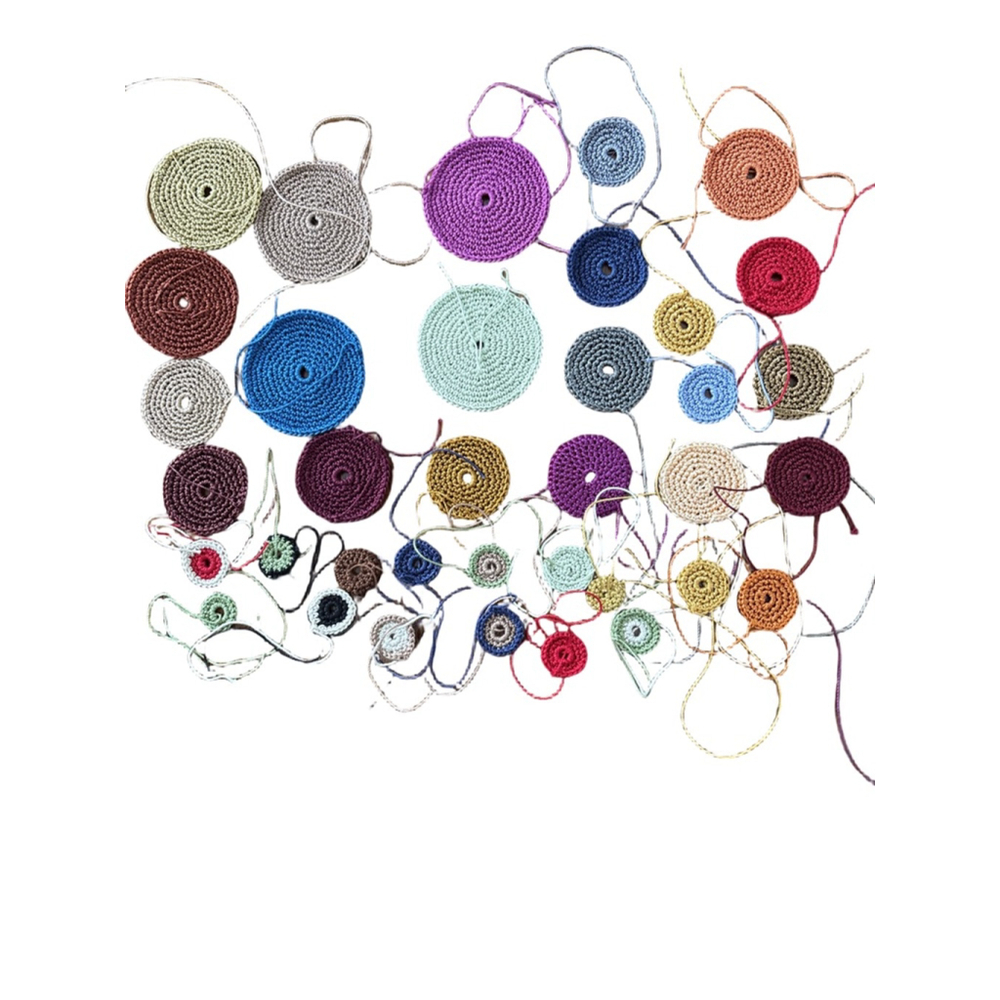Handmade Arts & Crafts Crochet Appliques One Size Multicolor